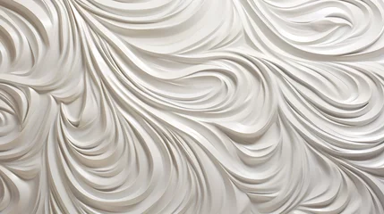 Foto op Plexiglas beautiful silver inspired waves in a luxury jewelry wallpaper design © Sternfahrer