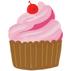 cupcake with cherry