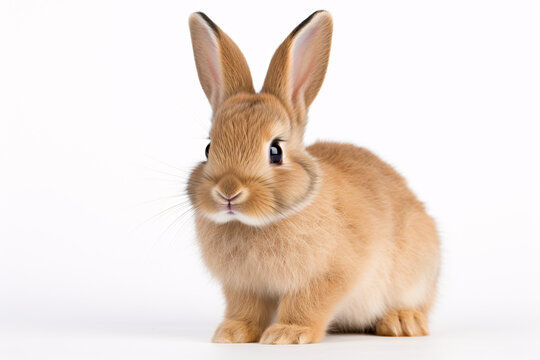 Hase isoliert auf wei&szlig;em Hintergrund