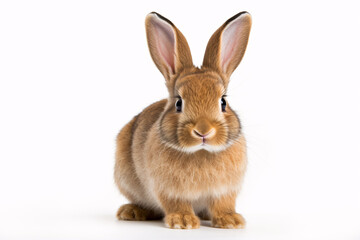 Fototapeta premium Hase isoliert auf weißem Hintergrund