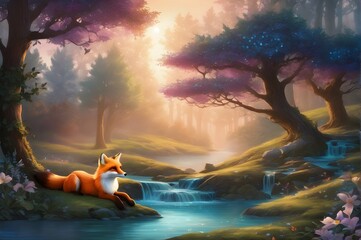 Fox in the Fantasy Forest