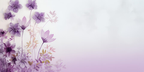 Naklejka premium Abstract soft purple floral background 