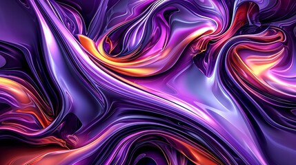 A mesmerizing explosion of vibrant purples and magentas dance together in a hypnotic fractal masterpiece, capturing the essence of psychedelic abstract art