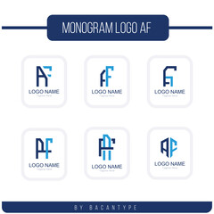 Monogram Logo AF Set, Icon Logo Set, and Other