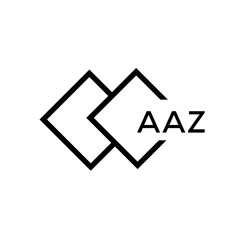 AAZ Letter logo design template vector. AAZ Business abstract connection vector logo. AAZ icon circle logotype.
