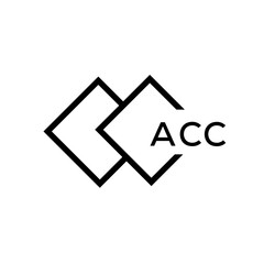 ACC Letter logo design template vector. ACC Business abstract connection vector logo. ACC icon circle logotype.
