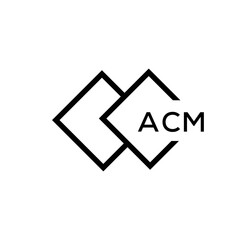 ACM Letter logo design template vector. ACM Business abstract connection vector logo. ACM icon circle logotype.
