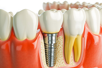 dental implant close-up view
