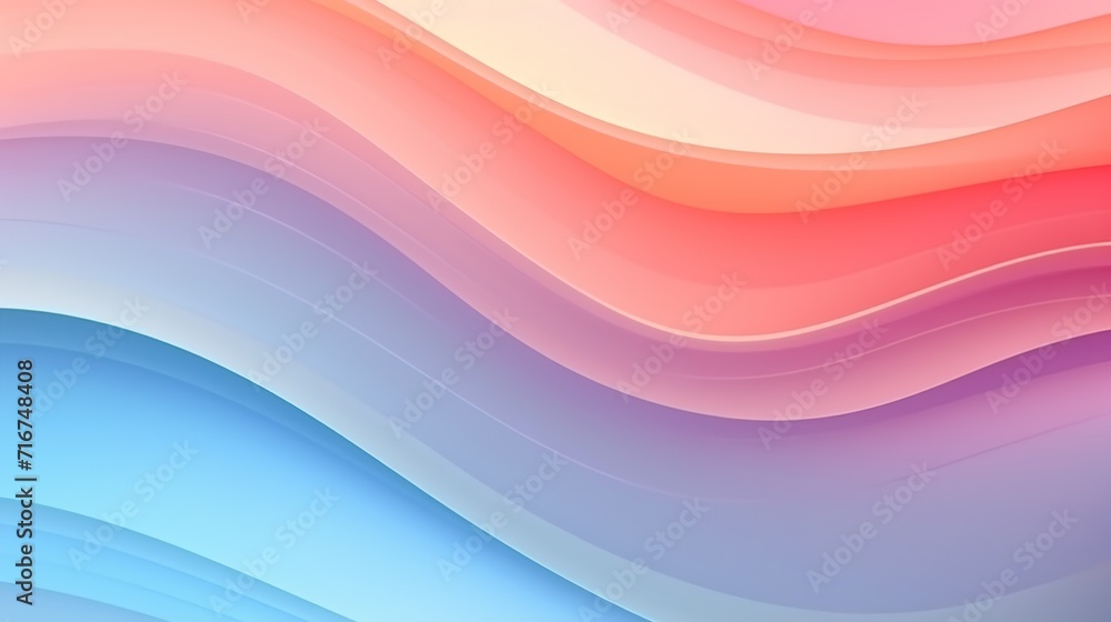 Poster modern trendy holographic gradient pastel neon color wave abstract banner background. created with g