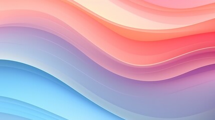 Naklejka premium Modern trendy holographic gradient pastel neon color wave abstract banner background. Created with Generative AI