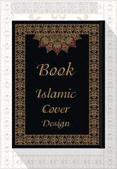Islamic book cover border design and holy al quran
