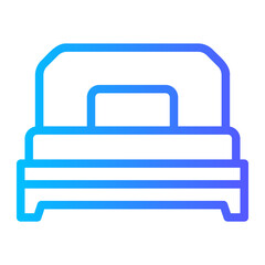 bed gradient icon