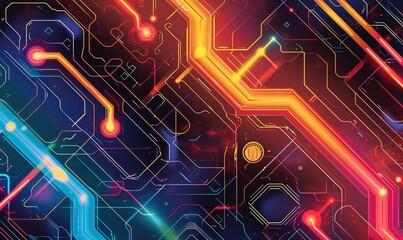 Obraz premium a futuristic background pattern for ui 