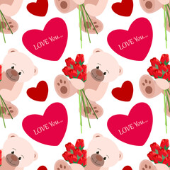 Pattern Valentine`s Day  