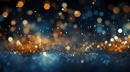 Featuring stunning soft bokeh lights and shiny elements. Abstract festive and new year background