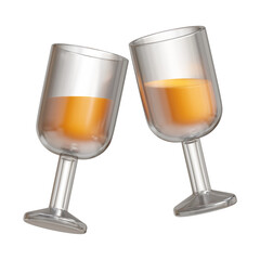 3d render party cheers