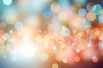 Abstract Soft Colored Bokeh Light Background