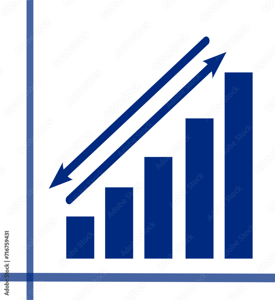 Poster chart icon. replaceable vector design.