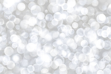 Abstract White Bokeh Background