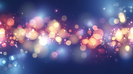 Ethereal Lights Bokeh Background