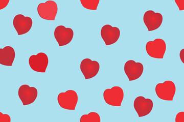 Heart confetti of Valentines background
