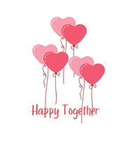 happy valentine's day, love, valentines day typography t-shirt design