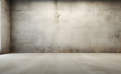 An empty room with untreated concrete walls and flooring
