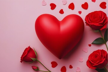 Valentine's Day Red Heart (JPG 300Dpi 10800x7200)