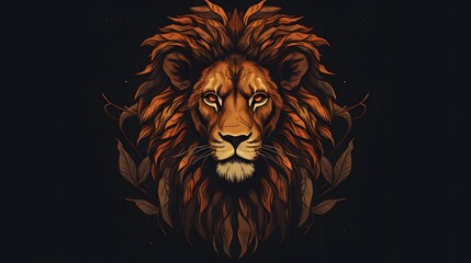 lion head illustration