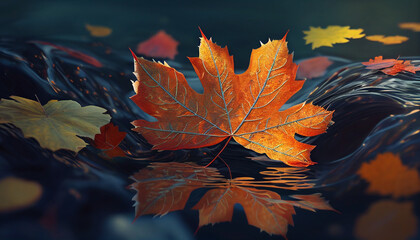 Autumn leaves background , Hyper realistic,wallpaper, background ,Uhd, 32k, sharp image, hyper realistic wallpaper, octane render, full bright light Ai generated image