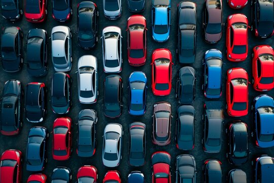 lots of cars on car parking