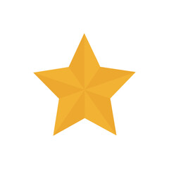 Fototapeta premium Gold star icon. Vector gold star icon. Star icon isolated on white background.