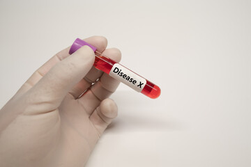 Obraz premium Background of Disease X.Disease X is an unknown pathogen that could cause a serious international epidemic.Medical health concept.