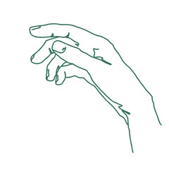 man's hand outline  illustration