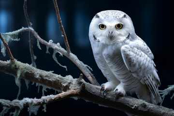 Owl sitting on a branch