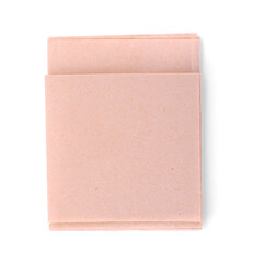 paper napkin isolated on white background.