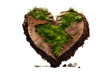 heart of nature illustration, love nature