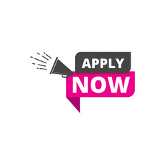 Apply now vector banner social media template
