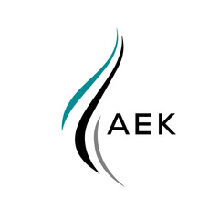AEK Letter logo design template vector. AEK Business abstract connection vector logo. AEK icon circle logotype.

