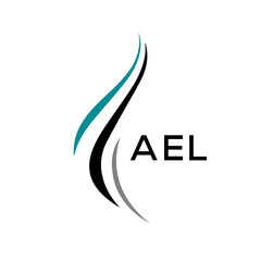 AEL Letter logo design template vector. AEL Business abstract connection vector logo. AEL icon circle logotype.
