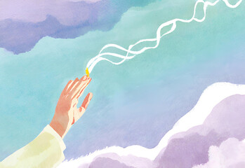 A call to prayer resonating through the air 