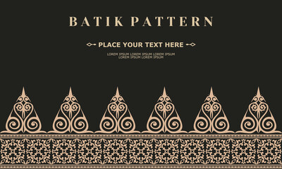 ornament vector pattern traditional design batik pattern - obrazy, fototapety, plakaty