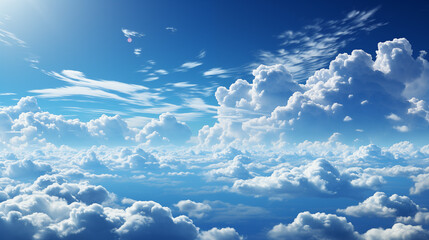 blue sky with clouds