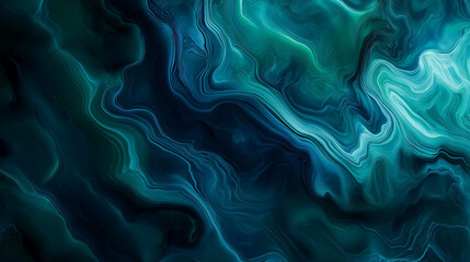 "Mystical Ocean Currents: Abstract Swirling Patterns with Shades of Blue and Teal"