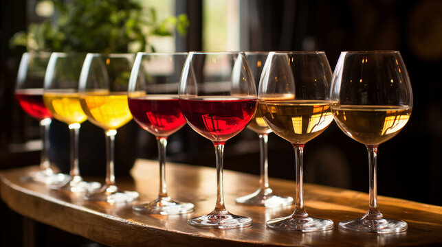 glasses of wine high definition(hd) photographic creative image