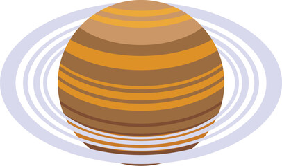 Saturn planet icon isometric vector. Space solar system. Science orbit