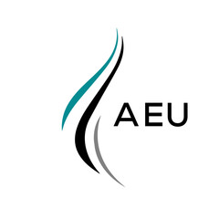 Obraz premium AEU Letter logo design template vector. AEU Business abstract connection vector logo. AEU icon circle logotype. 