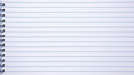 Fototapeta premium Spiral Notebook With Lined Paper - Organizational Tool for Writing and Note-Taking