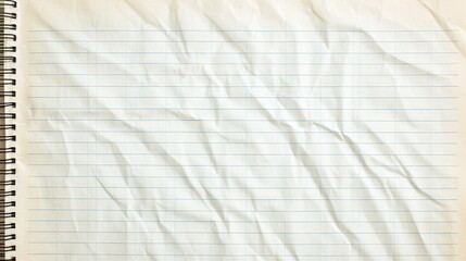Lined Paper Resting on Notebook, School Supplies Concept