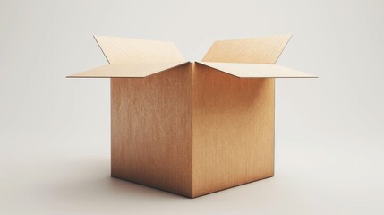 Cardboard Box With Two Open Boxes on Top, Organizing Storage Solution for Small Items